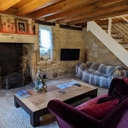 Authentique Avec Cheminee, Terrasse Et Wifi En Charente - Fr-1-653-119 度假居 Rivieres (Charente)